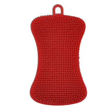 Kitchen Silicone Sponge Dish Washing Scrubber Household Pot Bowl Cleaning Sponge Portable Kitchen Gadgets Brush Accessories