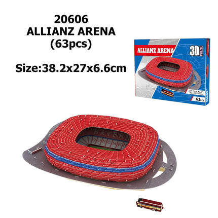 Miniature Football Field 3D DIY Puzzle World Famous Stadiums Models Football Game Peripheral Toys Fans Birthday Toys Gifts DDJ