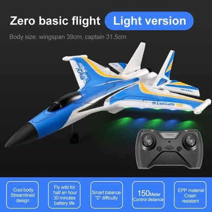 RC Glider Toy Big Size 2.4GHz 2CH Foam EPP Material Folding Wing Low Power Outdoor Remote Control Airplane Toy For Children New