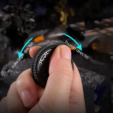 Fidget Coin Metal Spinner Decompression Toys EDC Haptic Spin Simulation Cookies Sounding Noise Office Adult Kids PPB Gift