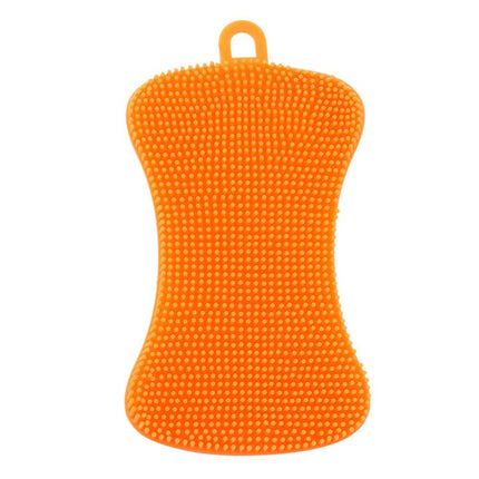 Kitchen Silicone Sponge Dish Washing Scrubber Household Pot Bowl Cleaning Sponge Portable Kitchen Gadgets Brush Accessories