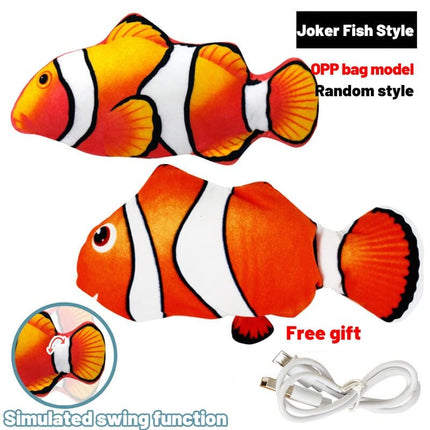 USB Charging Simulation Fish Tease Cat Pet Chewing Toy