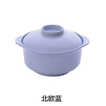 Instant Noodle Bowls with Lids Soup Hot Rice Bowls Japanese Style Students Food Container Healthy Tableware Bowl Tableware