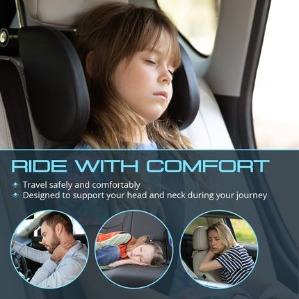 1pcs Car Seat Headrest Pillow Travel Rest Sleeping Headrest Support Solution Car Accessories Interior U Shaped Pillow For Kids