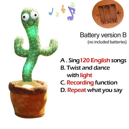 Lovely Talking Toy Dancing Cactus Doll Speak Talk Sound Record Repeat Toy Kawaii Cactus Toys Children Kids Education Toy Gift