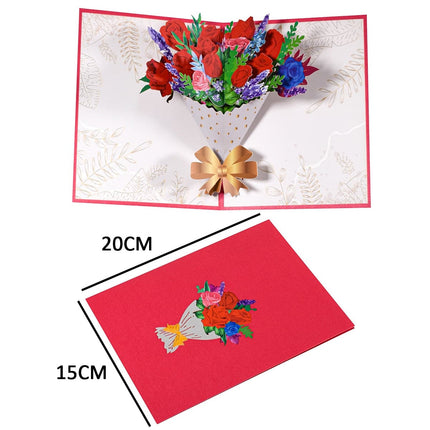 Happy Mothers Day Greeting Card Pop Up 3D Gift for Mom