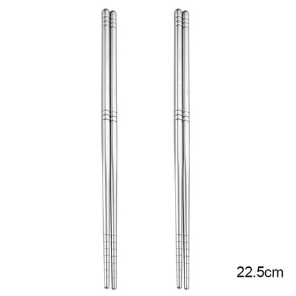 Reusable Sushi Chopsticks Set 304 Stainless Steel Non-Slip Japanese Food Chinese Korean Metal Chop Sticks Dishwasher Safe