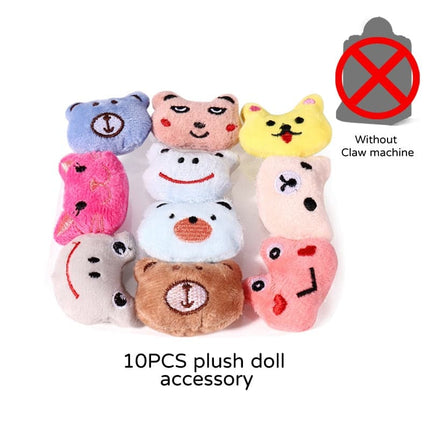 Kids Claw Machine Mini Arcade Grab Doll Gashapon Toy Withs Music Light Cartoon Clamp Machine Game For 3 Years Children Gifts