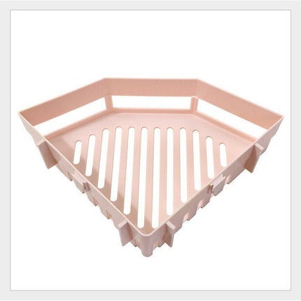 Bathroom Corner Shelf Without Drilling Organizer Toilet Shampoo Gel Storage Basket Decoration Shower Rack Holder Accessories