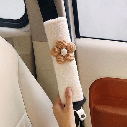 Cartoon Automobile Safety Belt Cover Children Shoulder Protector Lovely Bear Plush Anti-neck Universal Car Interior Decoration