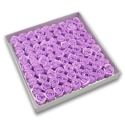 81Pcs Artificial Soap Flower Rose Flower Head Decor Flower Box Essential Wedding Bouquet Valentine'S DayGift Holding Flower Gift