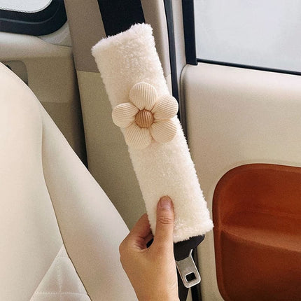 Cartoon Automobile Safety Belt Cover Children Shoulder Protector Lovely Bear Plush Anti-neck Universal Car Interior Decoration