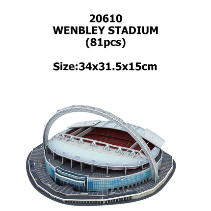 Miniature Football Field 3D DIY Puzzle World Famous Stadiums Models Football Game Peripheral Toys Fans Birthday Toys Gifts DDJ