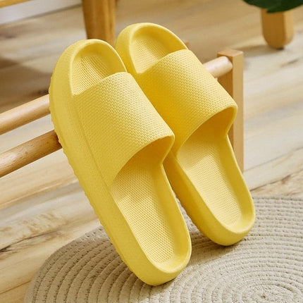 Fashion Women Summer Soft Slippers Thick Platform Bathroom Home Men Indoor Non-slip Anti-slip Female Cloud Cushion Slides