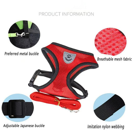 Cat Harness For Anti-Escape Cat Collar For Cats Tent Pet Assessorises Collar Bow Dog Harness Cat Antiescape  Cat Arnet Cat Leash