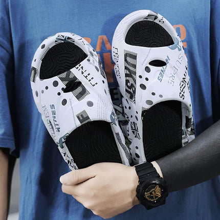 Men's Slippers Summer Fashion Slip-on Beach Slippers Men's Casual Camouflage Shoes EVA Thick Bottom Anti-slip Flip Flops