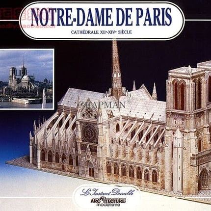Cathedral Castle Architecture Series LInstant Retro Hand-painted Paper Model DIY Handmade Toy