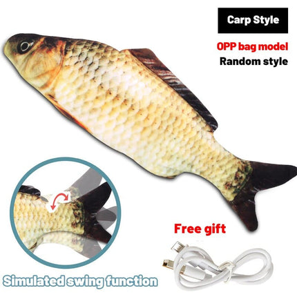 USB Charging Simulation Fish Tease Cat Pet Chewing Toy