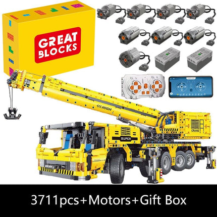Technical Car Excavator APP Remote Control Moter Power T4001 Bricks Building Blocks Engineering Truck Toys Kids Moc Sets Gift