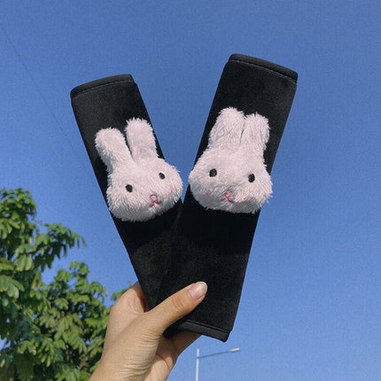 Car Accessories Decorate Seat Belt Cover Shoulder Strap Harness Cushion Cartoon Cloud Car Seatbelt Shoulder Pad Protector