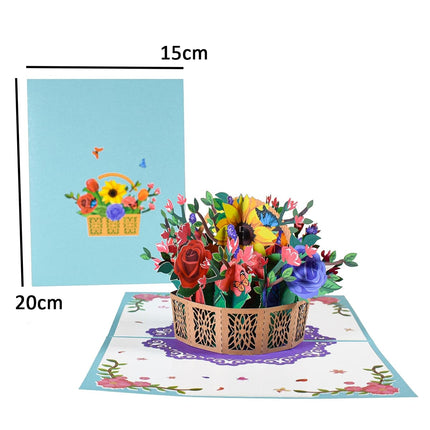 Happy Mothers Day Greeting Card Pop Up 3D Gift for Mom