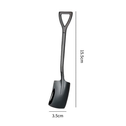 Shovel Spoon Stainless Steel Teaspoon For Coffee Spoon Fruit Ice Cream Dessert Scoop Kitchen Accessories Wedding Christmas Gift
