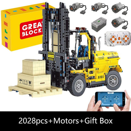 Technical Car Excavator APP Remote Control Moter Power T4001 Bricks Building Blocks Engineering Truck Toys Kids Moc Sets Gift
