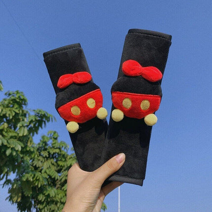 Car Accessories Decorate Seat Belt Cover Shoulder Strap Harness Cushion Cartoon Cloud Car Seatbelt Shoulder Pad Protector