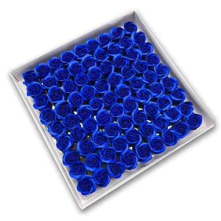 81Pcs Artificial Soap Flower Rose Flower Head Decor Flower Box Essential Wedding Bouquet Valentine'S DayGift Holding Flower Gift