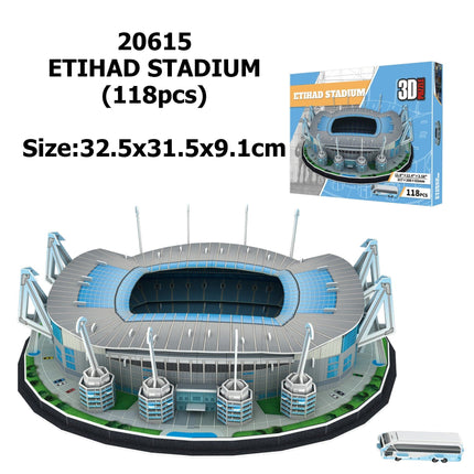 Miniature Football Field 3D DIY Puzzle World Famous Stadiums Models Football Game Peripheral Toys Fans Birthday Toys Gifts DDJ