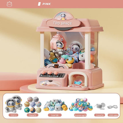 Doll Machine Coin Operated Play Game Mini Claw Catch Toy Machines Dolls Maquina dulces Children Interactive Toys Birthday Gifts