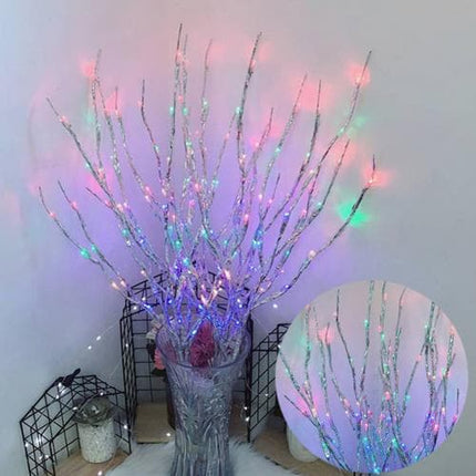 Christmas 20LEDs Willow Branch Lamp Strings Light Wedding Party Tree Decoration Artificial Plants Tree Branch Light
