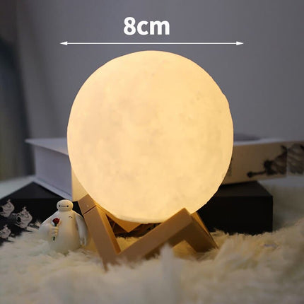 3D Moon Night Light Galaxy Starry Table Lamps Portable LED Lamp Romantic Decorative Lighting Kids Room Ornament Creative Decor