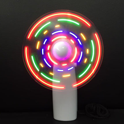 Mini Night Light Handheld Fan Led Lights Mini Flexible LED Cooler Desktop Cooling Gift Fan Characters Messages Word "I Love You"
