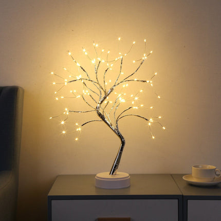 Tabletop Bonsai Tree Light Branch USB LED Lamp for Party Wedding Festival Home Decor LED Copper Wire Lamp