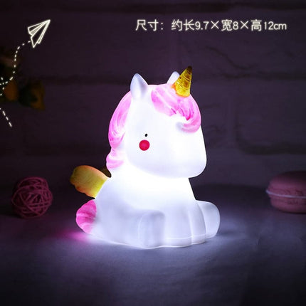 Cartoon Baby LED Night Lights Table Desk Lamp Decor Bedroom Dinosaur Unicorn Kids Baby Toy Birthday Chritmas Gift