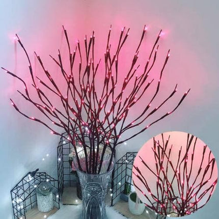 Christmas 20LEDs Willow Branch Lamp Strings Light Wedding Party Tree Decoration Artificial Plants Tree Branch Light