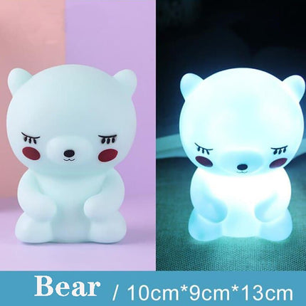 Cartoon Baby LED Night Lights Table Desk Lamp Decor Bedroom Dinosaur Unicorn Kids Baby Toy Birthday Chritmas Gift