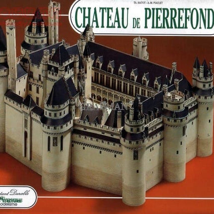 Cathedral Castle Architecture Series LInstant Retro Hand-painted Paper Model DIY Handmade Toy
