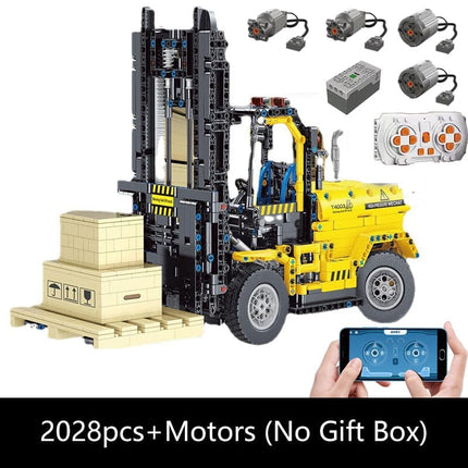 Technical Car Excavator APP Remote Control Moter Power T4001 Bricks Building Blocks Engineering Truck Toys Kids Moc Sets Gift