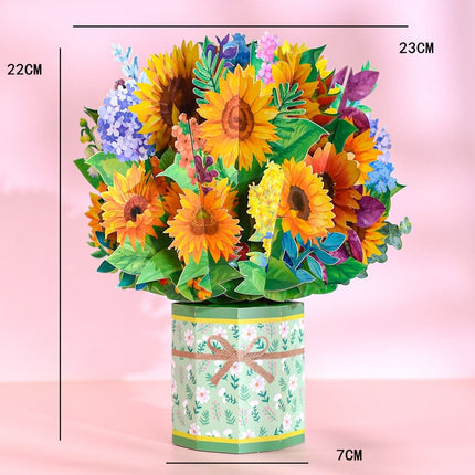 Happy Mothers Day Greeting Card Pop Up 3D Gift for Mom