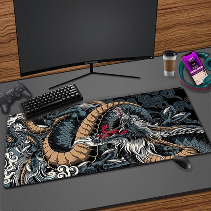 Large Mouse Pad Chinese Dragon Gaming Accessories HD Print Office Computer Keyboard Mousepad XXL PC Gamer Laptop Desk Mat 100x50