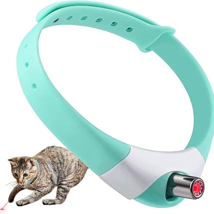 Smart Laser Tease Cat Collar Electric USB Charging Kitten Wearable Automatically Toys Interactive Training Pet Exercise Toys