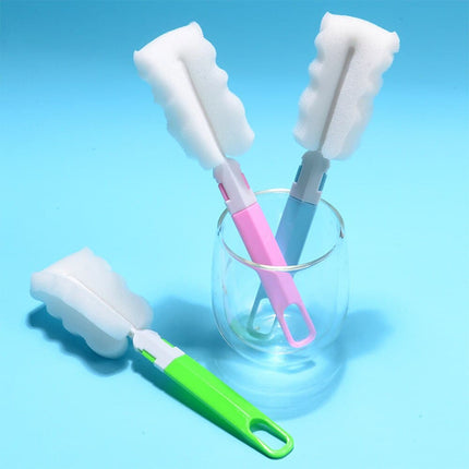Detachable Water Bottle Brush Cup Mug Glass Washing Sponge Cleaning Brush Cleaner Durable With Handle Kitchen Cleaning Utensils