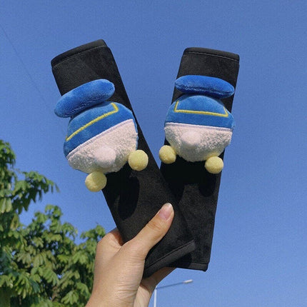 Car Accessories Decorate Seat Belt Cover Shoulder Strap Harness Cushion Cartoon Cloud Car Seatbelt Shoulder Pad Protector