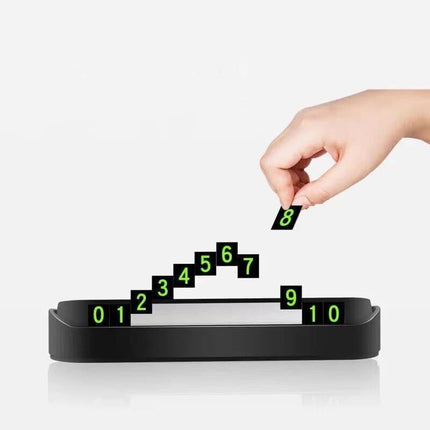 Luminous Car Temporary Parking Card Car Phone Number Card Car Sticker Phone Number Hidden Stop Sign Card