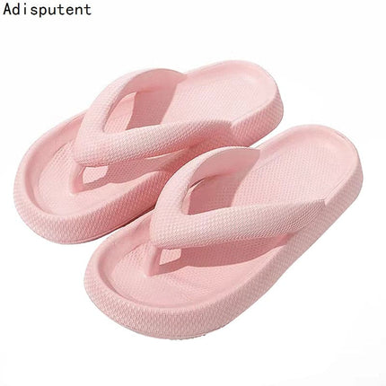 Wedge Heels Flip Flops Women Slippers Summer Thick Bottom Sandals Platform Slippers Soft Fashion Shoes Non-Slip Beach Slides