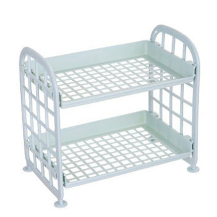 Multifunctional Shelves Double-layer Rack Shoes Shelf Plastic Desk Shelves Bathroom Cosmetic Storage Kitchen Sundries Organizer