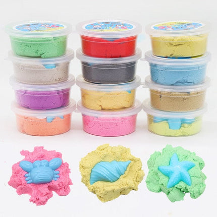 50ml Magic Dynamic Sand Toys Clay Super Colored Soft Slime Space Play Sand Antistress Supplies Educational Toys for Kids
