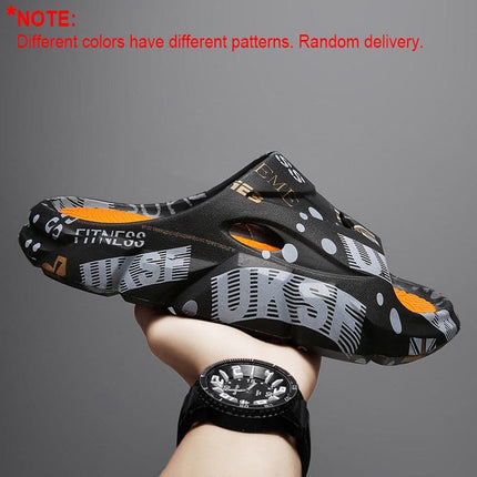 Men's Slippers Summer Fashion Slip-on Beach Slippers Men's Casual Camouflage Shoes EVA Thick Bottom Anti-slip Flip Flops
